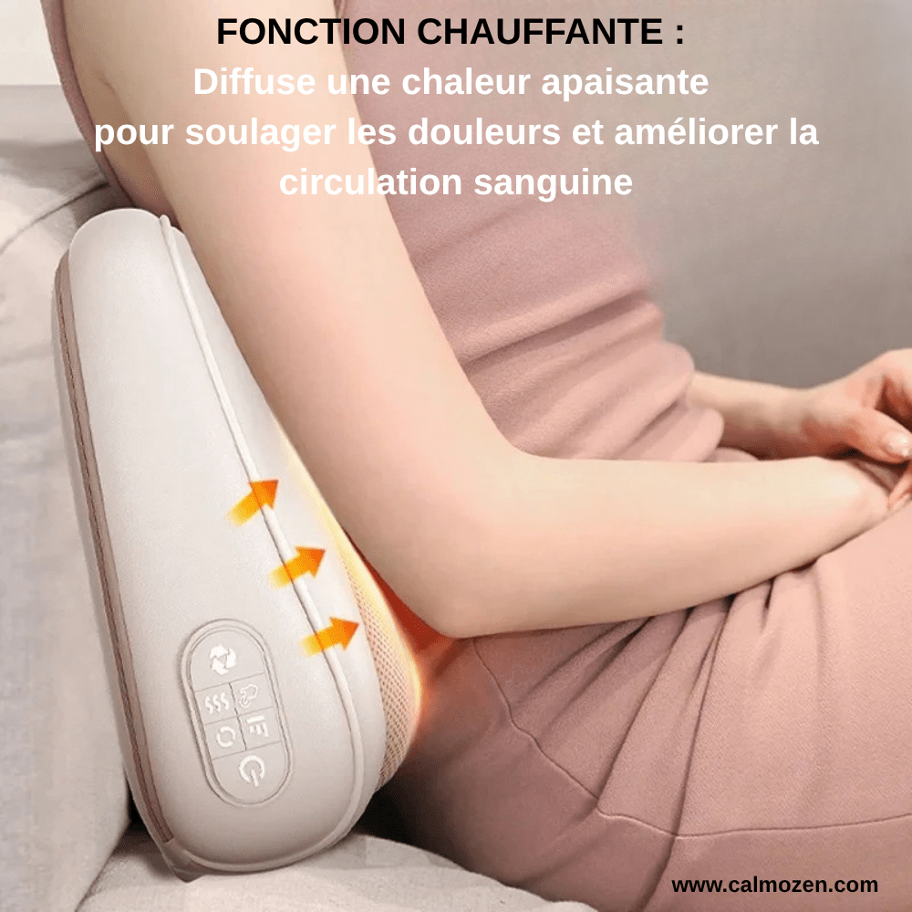 Coussin Massant Chauffant – Votre Instant de Sérénité au Quotidien - CALMOZEN