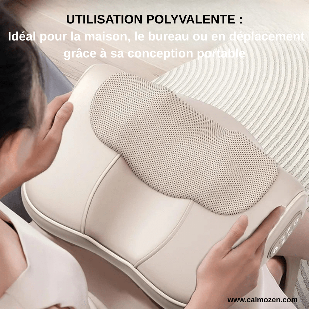 Coussin Massant Chauffant – Votre Instant de Sérénité au Quotidien - CALMOZEN