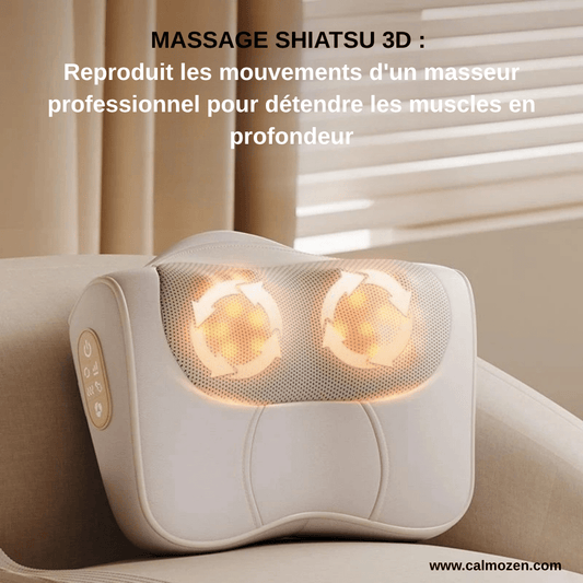 Coussin Massant Chauffant – Votre Instant de Sérénité au Quotidien - CALMOZEN