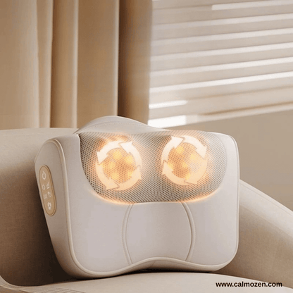 Coussin Massant Chauffant – Confort et détente pour la nuque et les épaules - CALMOZEN