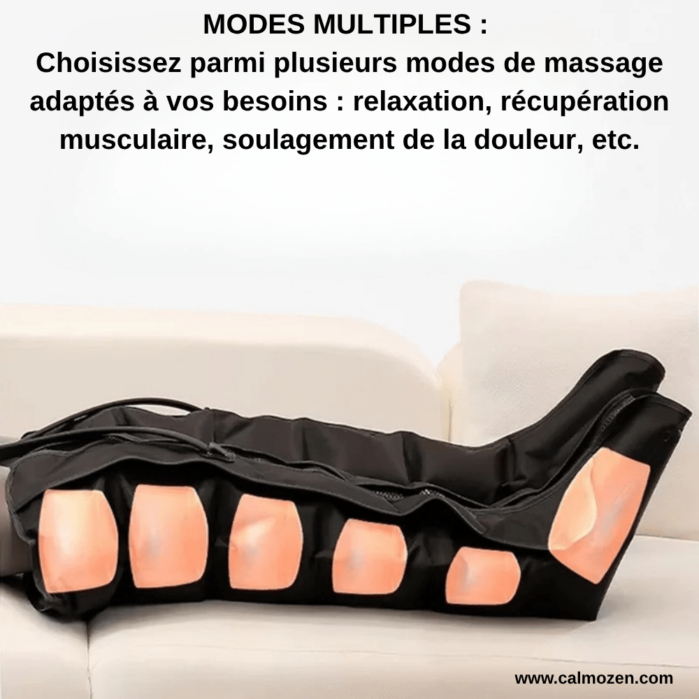 Masseur pour Jambes à Compression d'Air – Légèreté et Bien - être Retrouvés - CALMOZEN