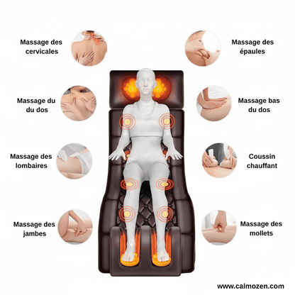 Siège Massant Chauffant Premium – L’expérience de relaxation totale à la maison - CALMOZEN